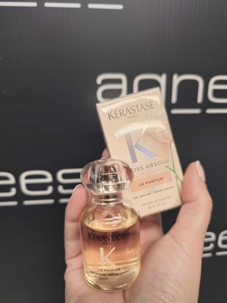 Perfumy do włosów Kérastase Gloss Absolu Le Parfum dostępne w salonie Agneess Warszawa Ursynów