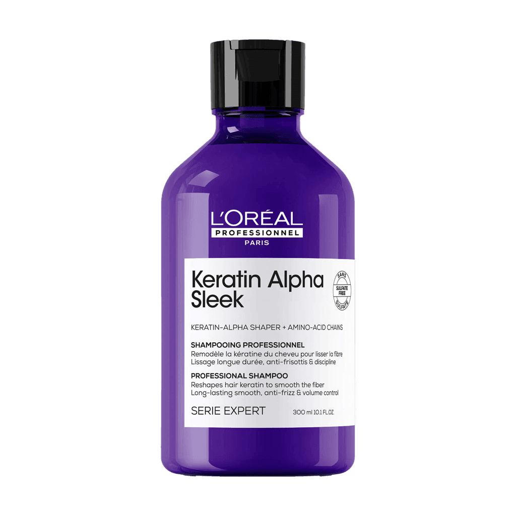 L’Oréal Professionnel Keratin Alpha Sleek szampon wygładzający 300 ml do włosów puszących się
